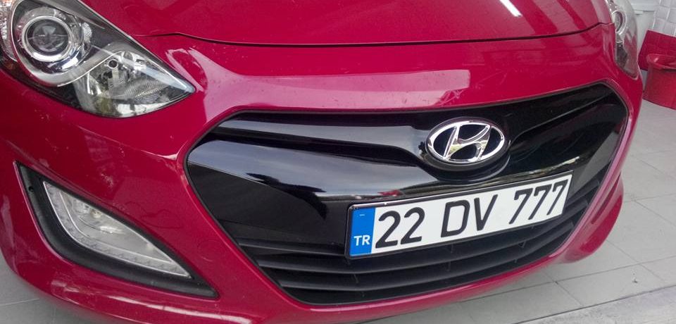 Piano Black Panjur Kaplama Hyundai