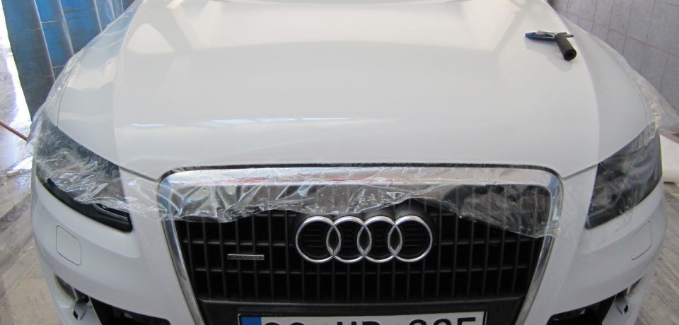 Audi Q5 şeffaf kaput ve tampon koruma
