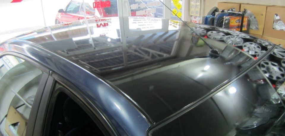Fiat Marea Parlak siyah tavan kaplama